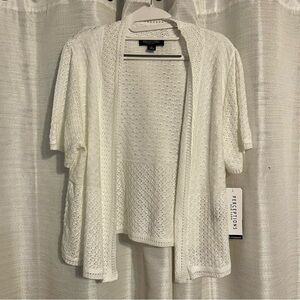 Perceptions New York Ivory Knit Shrug